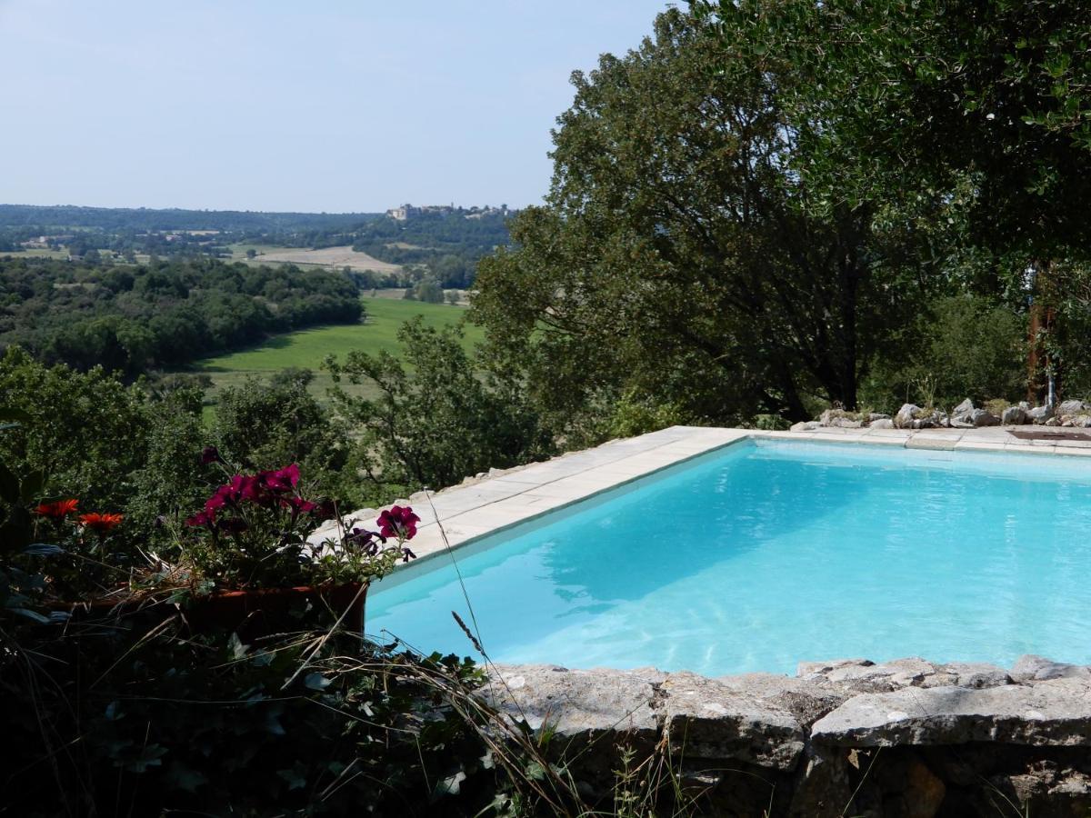 Mas En Pierres Seches Avec Piscine Villa Lussan  Buitenkant foto
