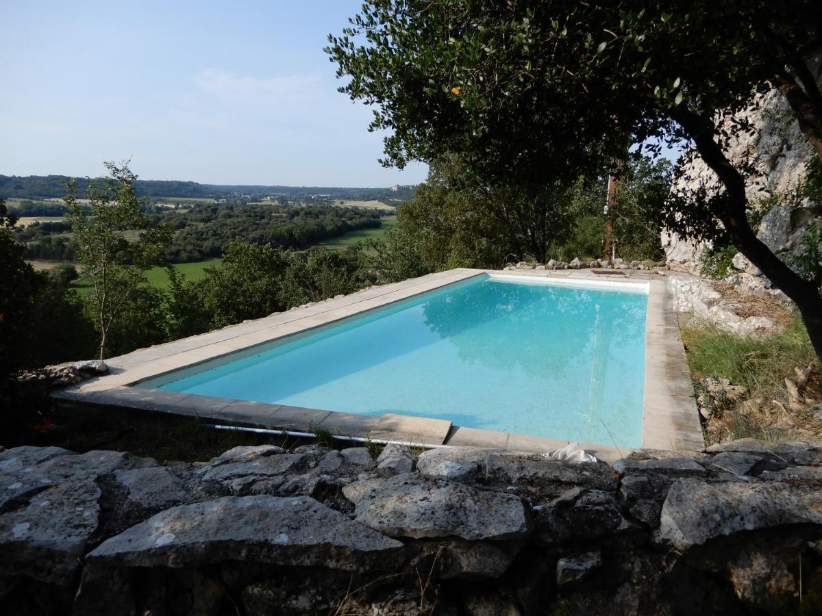 Mas En Pierres Seches Avec Piscine Villa Lussan  Buitenkant foto